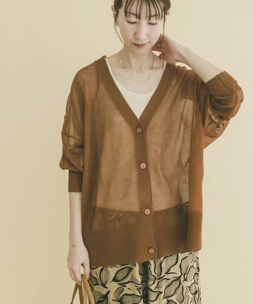 URBAN RESEARCH ITEMS / アーバンリサーチ アイテムズ カーディガン・ボレロ | シアーVネックニットカーデ | 詳細2