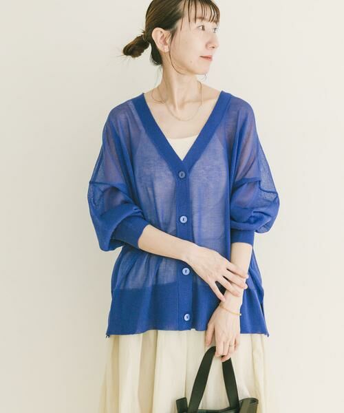 URBAN RESEARCH ITEMS / アーバンリサーチ アイテムズ カーディガン・ボレロ | シアーVネックニットカーデ | 詳細8