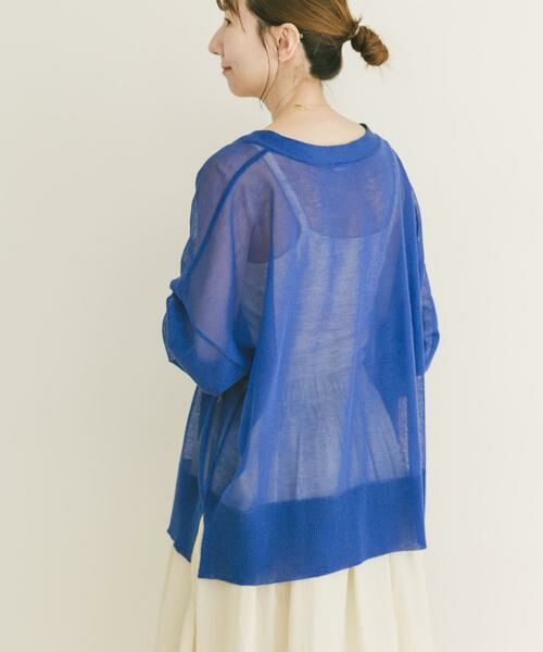 URBAN RESEARCH ITEMS / アーバンリサーチ アイテムズ カーディガン・ボレロ | シアーVネックニットカーデ | 詳細9