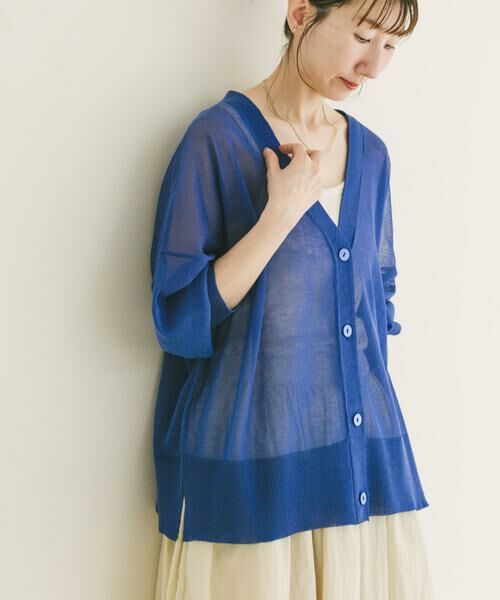 URBAN RESEARCH ITEMS / アーバンリサーチ アイテムズ カーディガン・ボレロ | シアーVネックニットカーデ | 詳細10