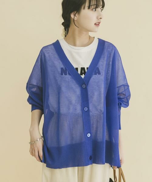 URBAN RESEARCH ITEMS / アーバンリサーチ アイテムズ カーディガン・ボレロ | シアーVネックニットカーデ | 詳細14