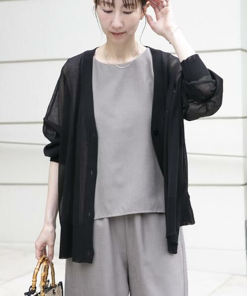 URBAN RESEARCH ITEMS / アーバンリサーチ アイテムズ カーディガン・ボレロ | シアーVネックニットカーデ | 詳細20