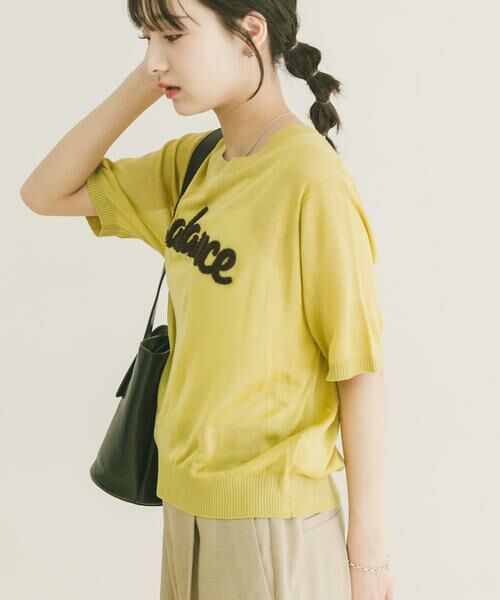 URBAN RESEARCH ITEMS / アーバンリサーチ アイテムズ ニット・セーター | シアーハンソデロゴニット | 詳細1