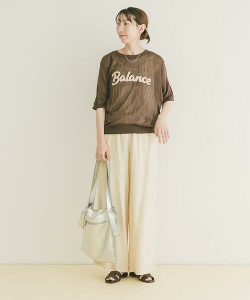 URBAN RESEARCH ITEMS / アーバンリサーチ アイテムズ ニット・セーター | シアーハンソデロゴニット | 詳細9