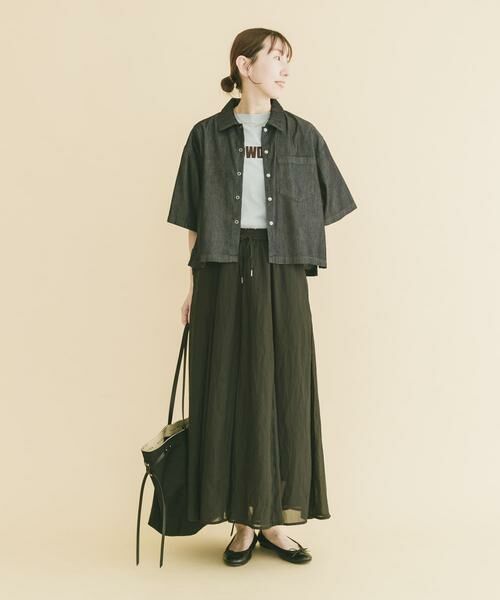 URBAN RESEARCH ITEMS / アーバンリサーチ アイテムズ シャツ・ブラウス | レーヨンデニム半袖シャツ | 詳細3