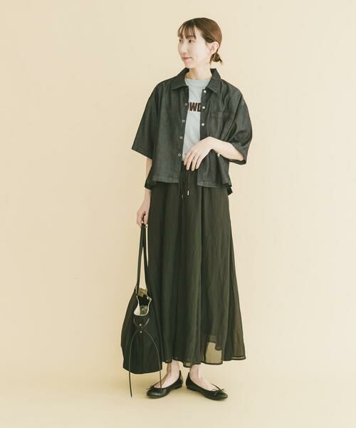 URBAN RESEARCH ITEMS / アーバンリサーチ アイテムズ シャツ・ブラウス | レーヨンデニム半袖シャツ | 詳細5