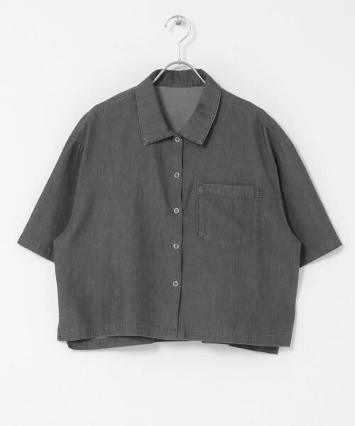 URBAN RESEARCH ITEMS / アーバンリサーチ アイテムズ シャツ・ブラウス | レーヨンデニム半袖シャツ | 詳細6