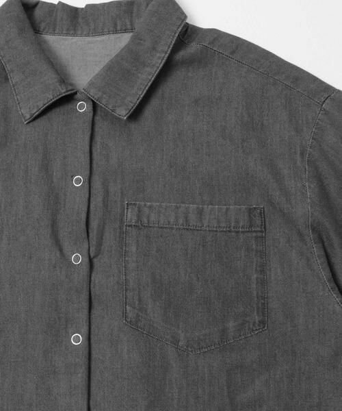 URBAN RESEARCH ITEMS / アーバンリサーチ アイテムズ シャツ・ブラウス | レーヨンデニム半袖シャツ | 詳細7