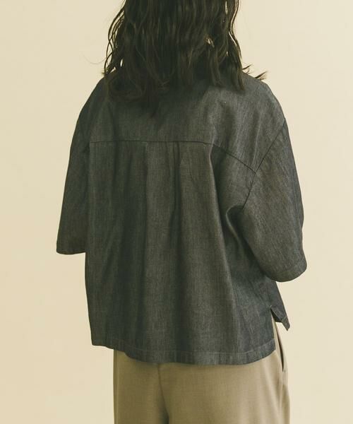 URBAN RESEARCH ITEMS / アーバンリサーチ アイテムズ シャツ・ブラウス | レーヨンデニム半袖シャツ | 詳細10