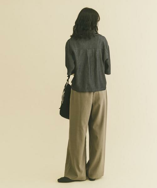 URBAN RESEARCH ITEMS / アーバンリサーチ アイテムズ シャツ・ブラウス | レーヨンデニム半袖シャツ | 詳細13