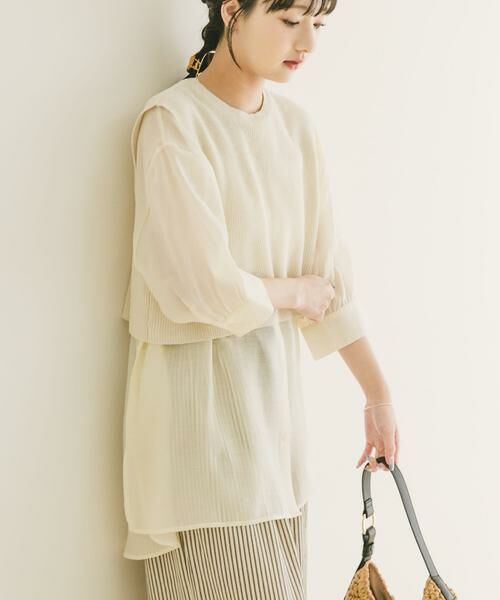 URBAN RESEARCH ITEMS / アーバンリサーチ アイテムズ シャツ・ブラウス | ニットベストドッキングシャツ | 詳細2