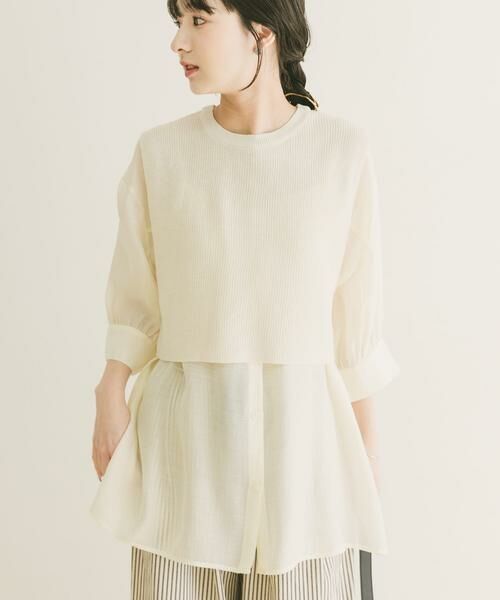 URBAN RESEARCH ITEMS / アーバンリサーチ アイテムズ シャツ・ブラウス | ニットベストドッキングシャツ | 詳細3