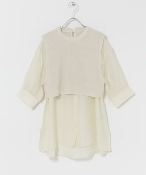 URBAN RESEARCH ITEMS / アーバンリサーチ アイテムズ シャツ・ブラウス | ニットベストドッキングシャツ | 詳細8