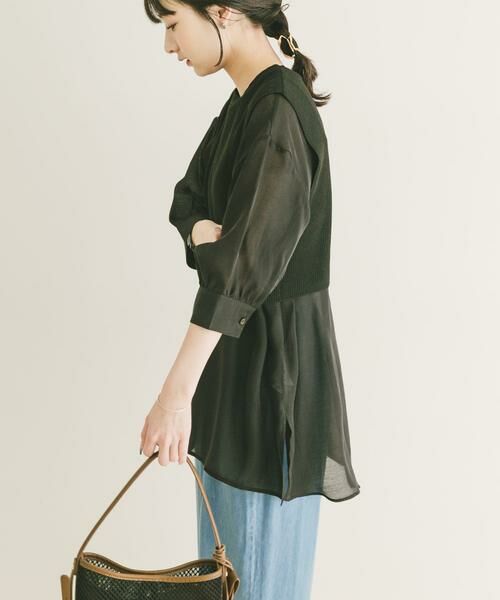 URBAN RESEARCH ITEMS / アーバンリサーチ アイテムズ シャツ・ブラウス | ニットベストドッキングシャツ | 詳細14