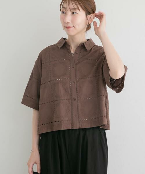 URBAN RESEARCH ITEMS / アーバンリサーチ アイテムズ シャツ・ブラウス | ブロックレースシャツ | 詳細3