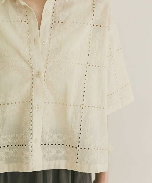 URBAN RESEARCH ITEMS / アーバンリサーチ アイテムズ シャツ・ブラウス | ブロックレースシャツ | 詳細3