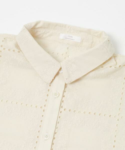 URBAN RESEARCH ITEMS / アーバンリサーチ アイテムズ シャツ・ブラウス | ブロックレースシャツ | 詳細9