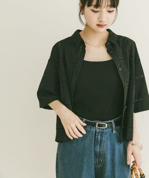 URBAN RESEARCH ITEMS / アーバンリサーチ アイテムズ シャツ・ブラウス | ブロックレースシャツ | 詳細15