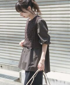 URBAN RESEARCH ITEMS / アーバンリサーチ アイテムズ シャツ・ブラウス | レースベストドッキングチュニック