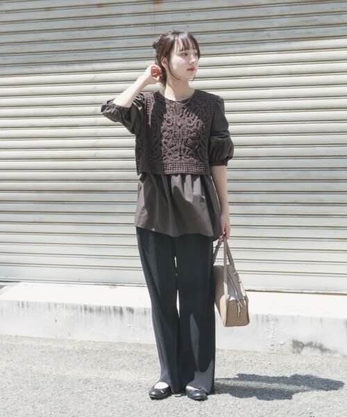 URBAN RESEARCH ITEMS / アーバンリサーチ アイテムズ シャツ・ブラウス | レースベストドッキングチュニック | 詳細2