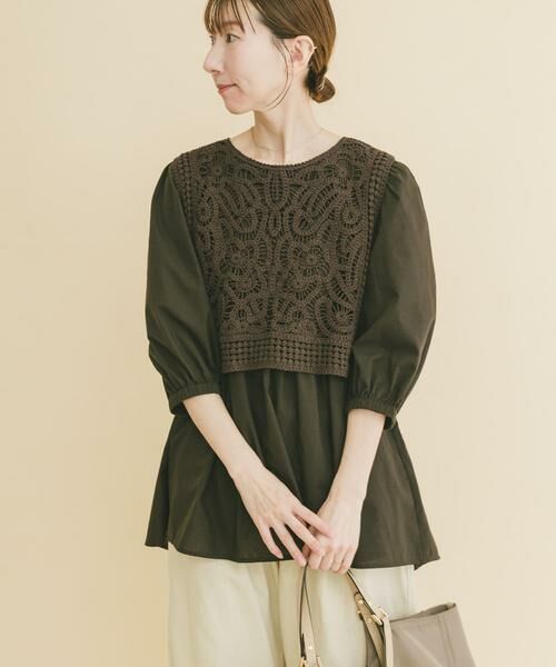 URBAN RESEARCH ITEMS / アーバンリサーチ アイテムズ シャツ・ブラウス | レースベストドッキングチュニック | 詳細3