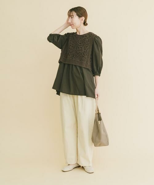 URBAN RESEARCH ITEMS / アーバンリサーチ アイテムズ シャツ・ブラウス | レースベストドッキングチュニック | 詳細4