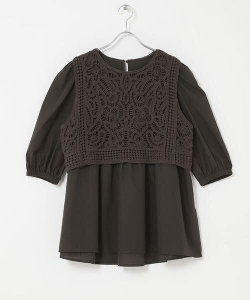 URBAN RESEARCH ITEMS / アーバンリサーチ アイテムズ シャツ・ブラウス | レースベストドッキングチュニック | 詳細6