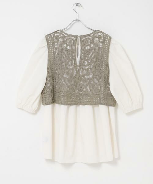 URBAN RESEARCH ITEMS / アーバンリサーチ アイテムズ シャツ・ブラウス | レースベストドッキングチュニック | 詳細17