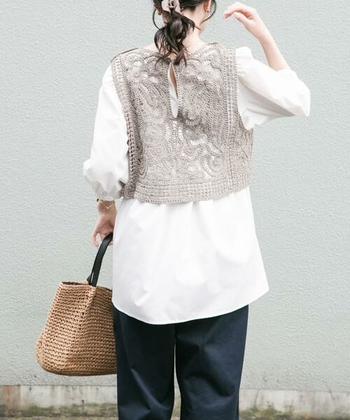 URBAN RESEARCH ITEMS / アーバンリサーチ アイテムズ シャツ・ブラウス | レースベストドッキングチュニック | 詳細9