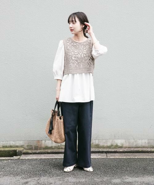 URBAN RESEARCH ITEMS / アーバンリサーチ アイテムズ シャツ・ブラウス | レースベストドッキングチュニック | 詳細10