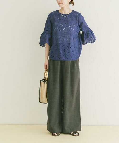 URBAN RESEARCH ITEMS / アーバンリサーチ アイテムズ シャツ・ブラウス | スカラップスリーブレースブラウス | 詳細5