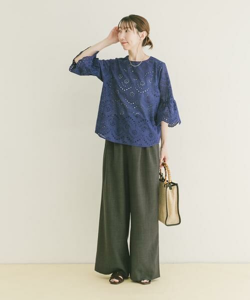 URBAN RESEARCH ITEMS / アーバンリサーチ アイテムズ シャツ・ブラウス | スカラップスリーブレースブラウス | 詳細6