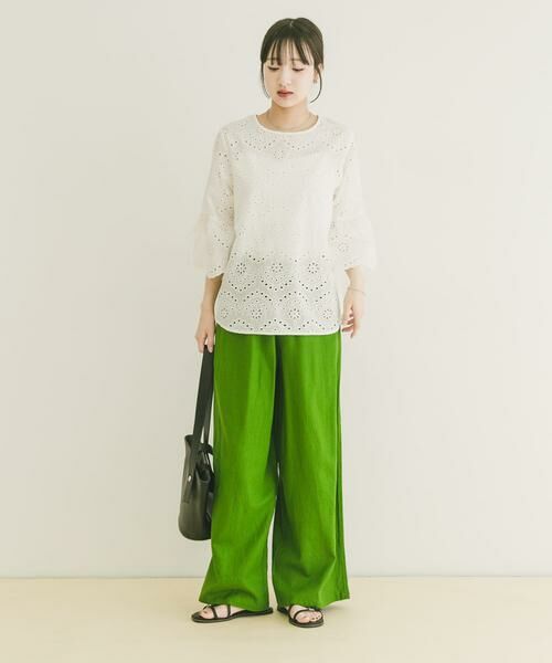 URBAN RESEARCH ITEMS / アーバンリサーチ アイテムズ シャツ・ブラウス | スカラップスリーブレースブラウス | 詳細18