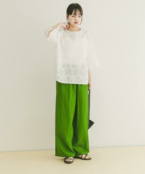 URBAN RESEARCH ITEMS / アーバンリサーチ アイテムズ シャツ・ブラウス | スカラップスリーブレースブラウス | 詳細19