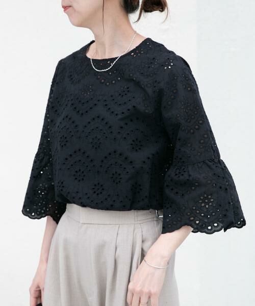 URBAN RESEARCH ITEMS / アーバンリサーチ アイテムズ シャツ・ブラウス | スカラップスリーブレースブラウス | 詳細22