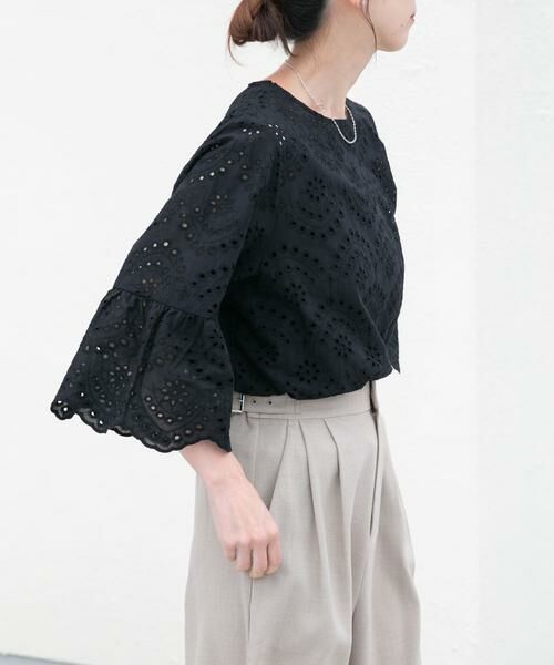 URBAN RESEARCH ITEMS / アーバンリサーチ アイテムズ シャツ・ブラウス | スカラップスリーブレースブラウス | 詳細24