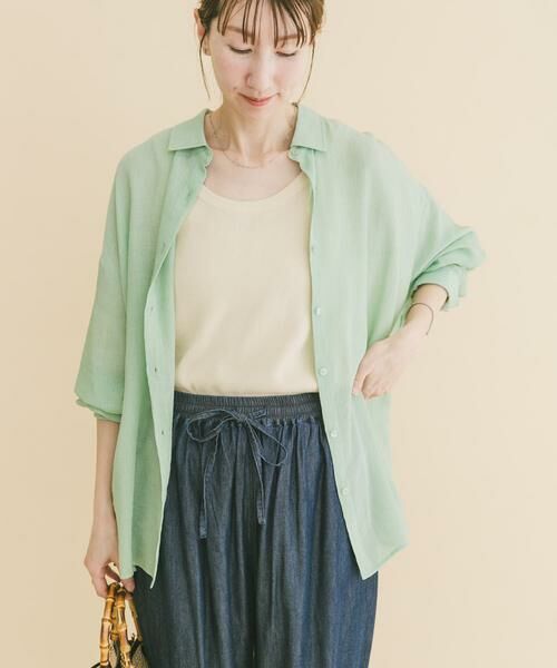 URBAN RESEARCH ITEMS / アーバンリサーチ アイテムズ シャツ・ブラウス | シアーヨウリュウシャツ（ミント）