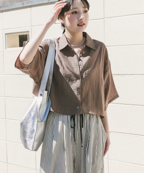 URBAN RESEARCH ITEMS / アーバンリサーチ アイテムズ シャツ・ブラウス | ドットボタンハンソデシアーシャツ | 詳細2