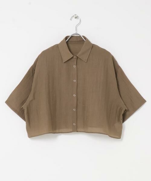 URBAN RESEARCH ITEMS / アーバンリサーチ アイテムズ シャツ・ブラウス | ドットボタンハンソデシアーシャツ | 詳細5