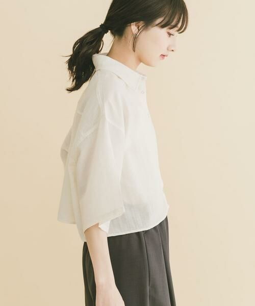 URBAN RESEARCH ITEMS / アーバンリサーチ アイテムズ シャツ・ブラウス | ドットボタンハンソデシアーシャツ | 詳細20