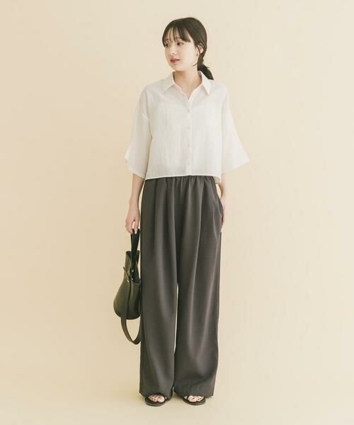 URBAN RESEARCH ITEMS / アーバンリサーチ アイテムズ シャツ・ブラウス | ドットボタンハンソデシアーシャツ | 詳細23