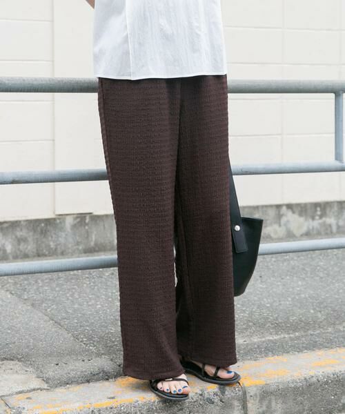 URBAN RESEARCH ITEMS / アーバンリサーチ アイテムズ その他パンツ | 『UVカット/接触冷感』カットヨウリュウイージーパンツ(楽着シリーズ)（ブラウン）