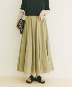 URBAN RESEARCH ITEMS / アーバンリサーチ アイテムズ ロング・マキシ丈スカート | コットン楊柳フレアスカート