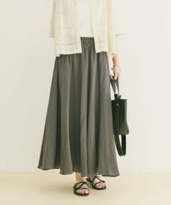 URBAN RESEARCH ITEMS / アーバンリサーチ アイテムズ ロング・マキシ丈スカート | コットン楊柳フレアスカート