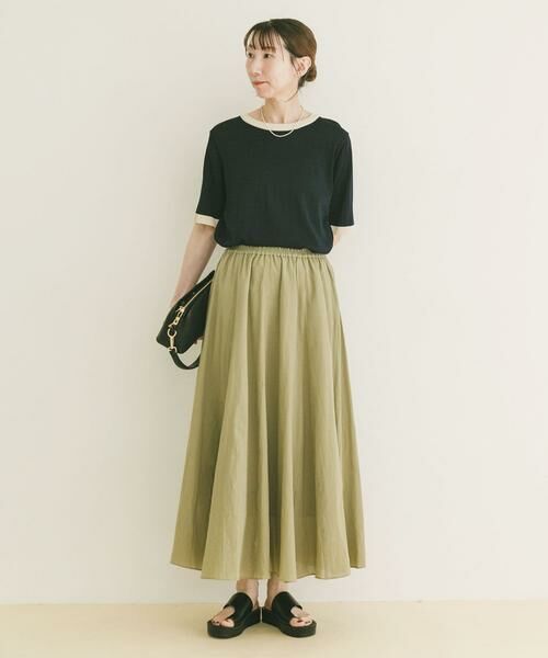 URBAN RESEARCH ITEMS / アーバンリサーチ アイテムズ ロング・マキシ丈スカート | コットン楊柳フレアスカート | 詳細3