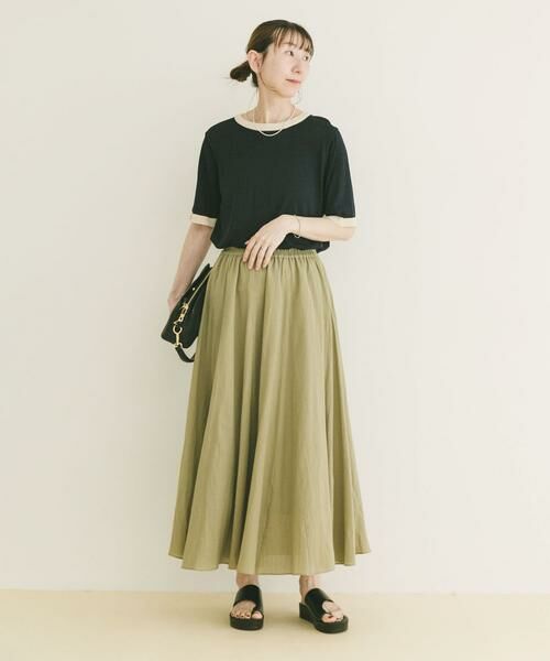 URBAN RESEARCH ITEMS / アーバンリサーチ アイテムズ ロング・マキシ丈スカート | コットン楊柳フレアスカート | 詳細4