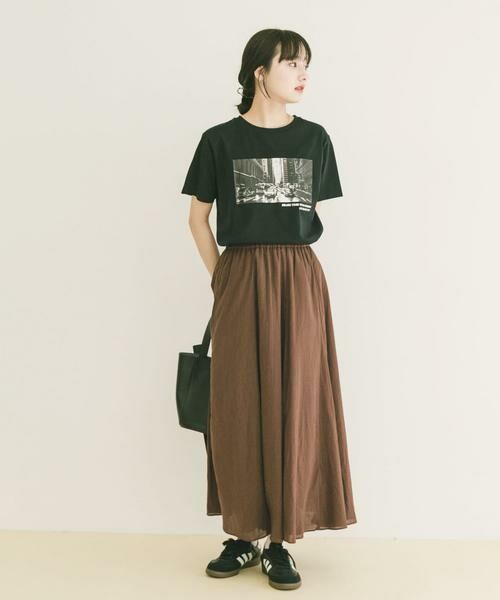 URBAN RESEARCH ITEMS / アーバンリサーチ アイテムズ ロング・マキシ丈スカート | コットン楊柳フレアスカート | 詳細12