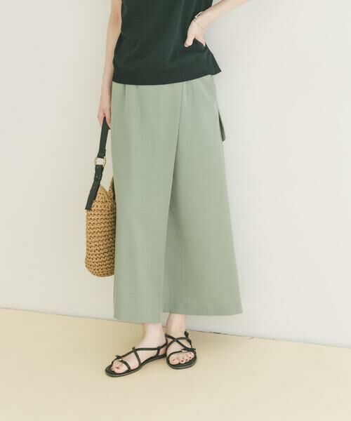 URBAN RESEARCH ITEMS / アーバンリサーチ アイテムズ ロング・マキシ丈スカート | 『イージーケア/接触冷感/UVカット』SMOOTH LINEN TOUCH ラップスカート | 詳細12