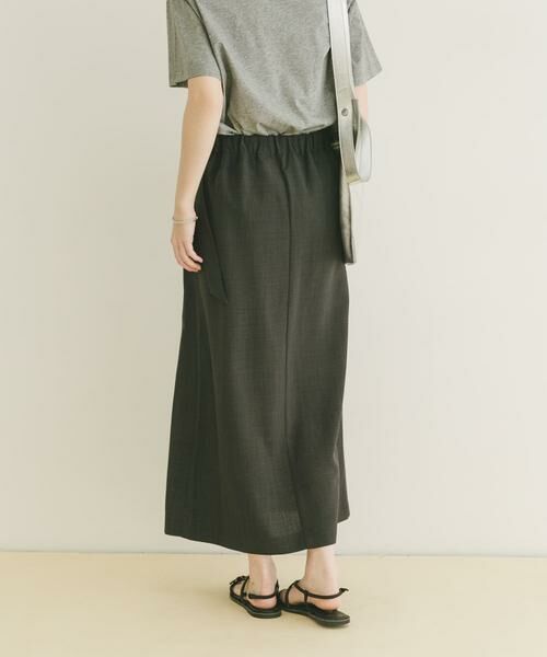 URBAN RESEARCH ITEMS / アーバンリサーチ アイテムズ ロング・マキシ丈スカート | 『イージーケア/接触冷感/UVカット』SMOOTH LINEN TOUCH ラップスカート | 詳細20