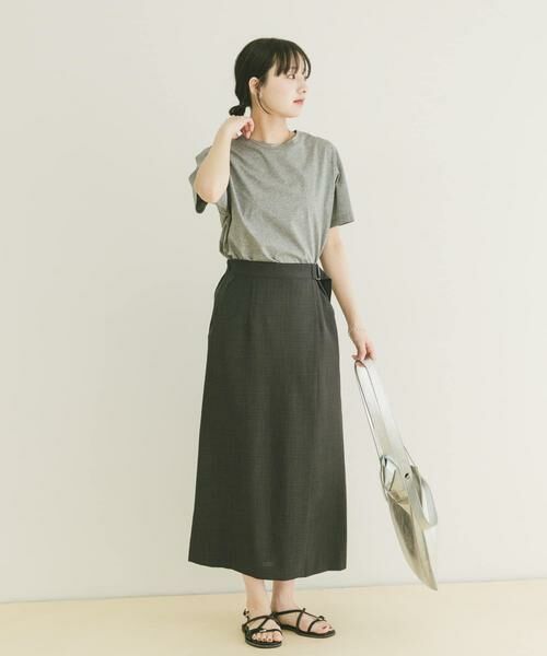 URBAN RESEARCH ITEMS / アーバンリサーチ アイテムズ ロング・マキシ丈スカート | 『イージーケア/接触冷感/UVカット』SMOOTH LINEN TOUCH ラップスカート | 詳細22
